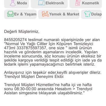 Trendyol Ürünün Gelmemesi Ve İade Olmaması