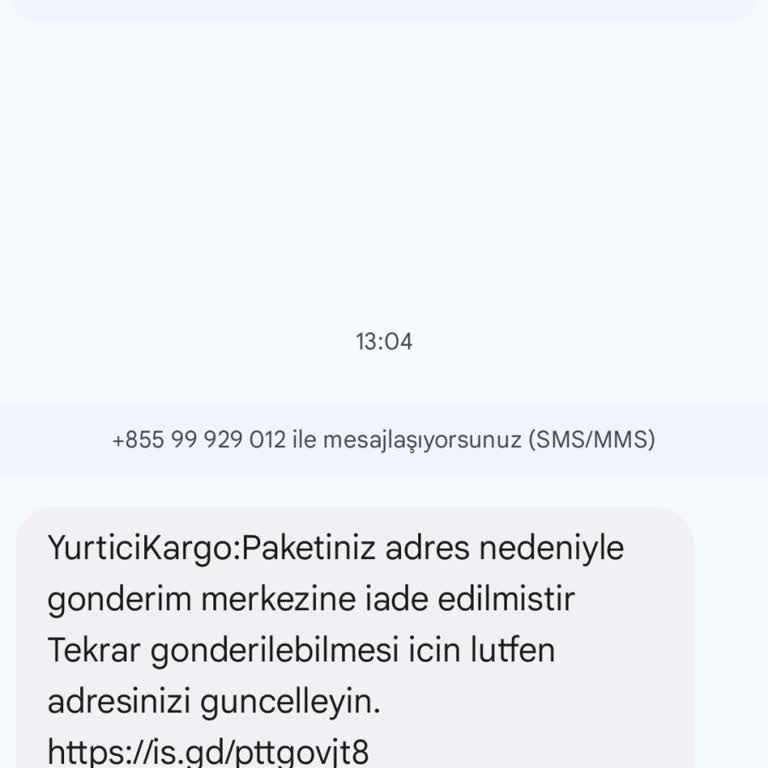 Kargo Paketim İade Edilmiş
