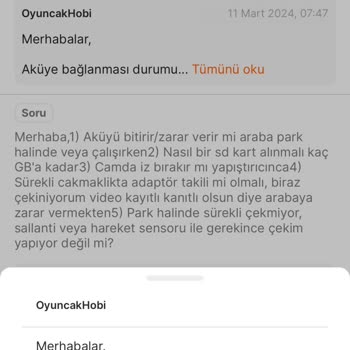 Oyuncak Hobi Kamera Pişmanlığı
