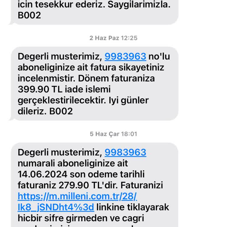 Millenicom Teknik Destek Parası