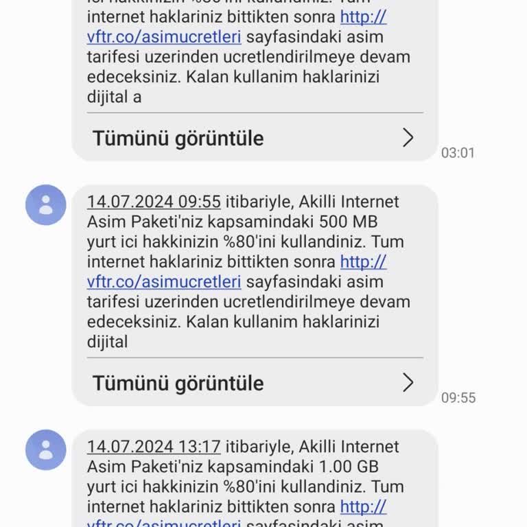 Vodafone Haksız Tanımlanan Ek Paket