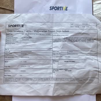 Sportive, Ürünlerinin Arkasında Durmaması
