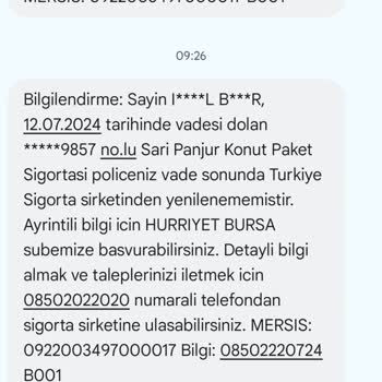 VakıfBank Sarı Panjur Konut Sigortası İptali