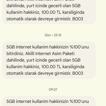 Vodafone Haksız Yere GB Bitmesi 2 Dakika Da 5 GB Bitmesi