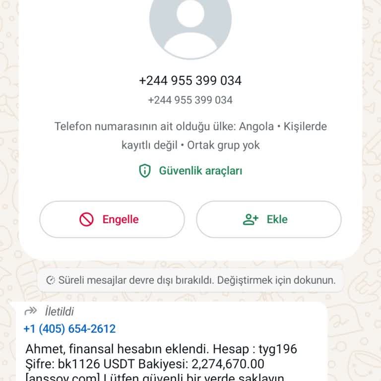 WhatsApp Şikayet Hattı