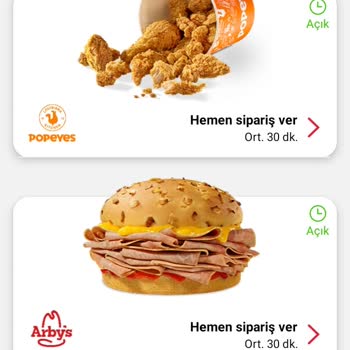 Tıkla Gelsin Restorant Açık Ama Kapalı Gözüküyor
