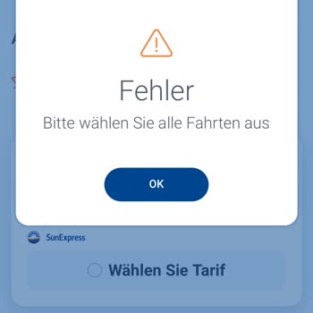 SunExpress Side Flug Probleme beim Online-Check-in und falsche Sitzplatzgebühren