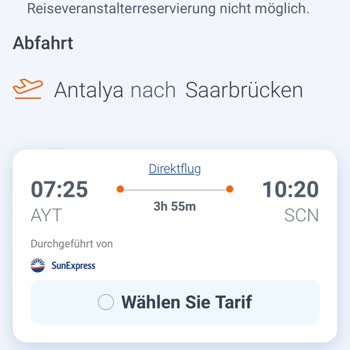 SunExpress Side Flug Probleme beim Online-Check-in und falsche Sitzplatzgebühren