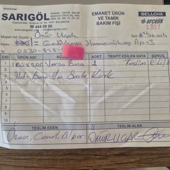 Bellona Markalı Bazanın Yetkili Servisten Kırık Gelmesi