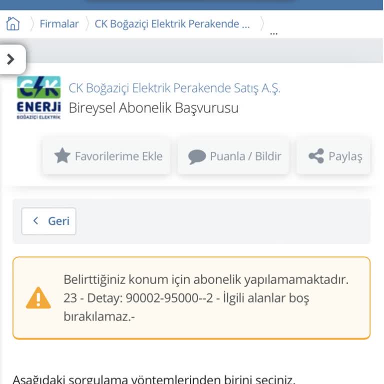 Boğaziçi Elektrik E-Devlet Abonelik Sorunu: Hata Ve Engeller