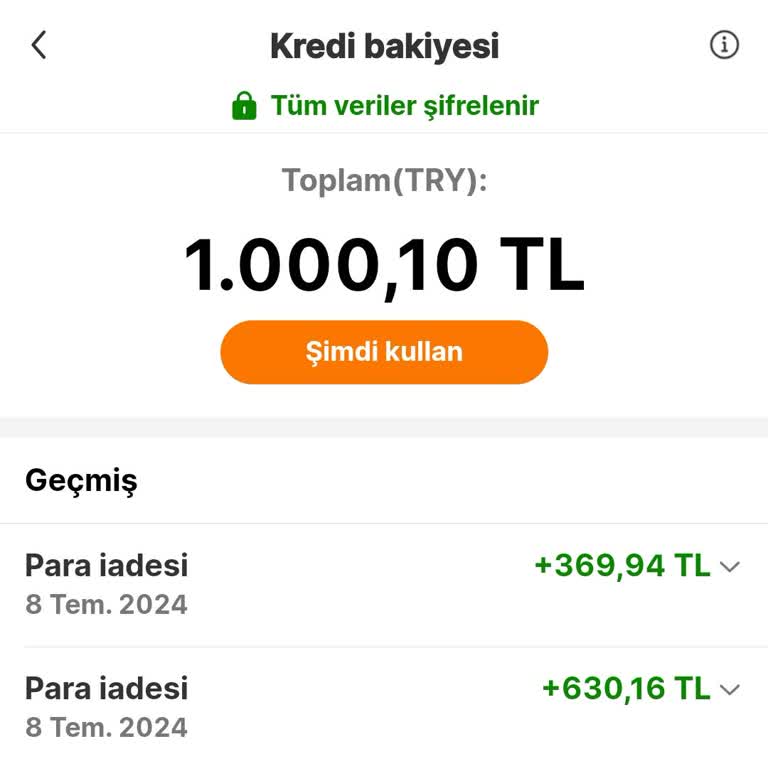 Temu Param Kredi Bakiyesine Çevrildi