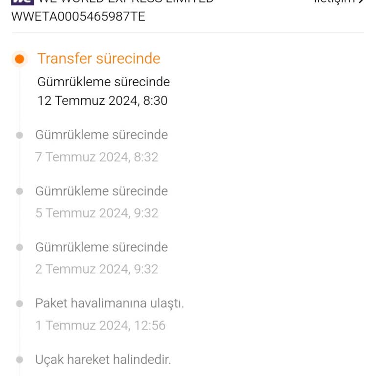 Temu Gelmeyen Sipariş, Gümrükte Bekliyor