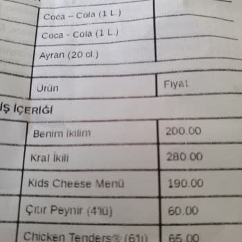 Eksik Oyuncak Getir Yemek