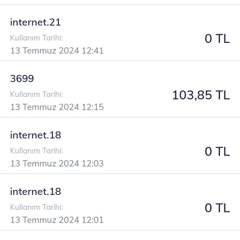 Türk Telekom 3699 Nedensiz Alınan Bedel!