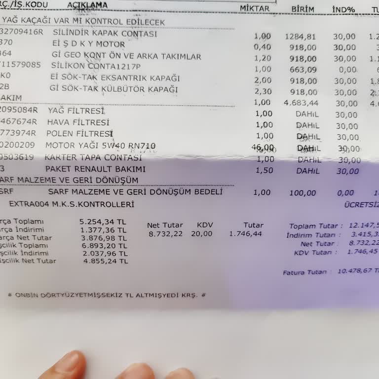 Tuzla Orsa Renault Servis Bilgisizliği