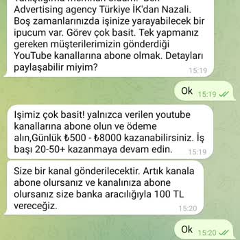 Telegram ALC Yari Zamanlı İş Şikayet