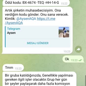 Telegram ALC Yari Zamanlı İş Şikayet