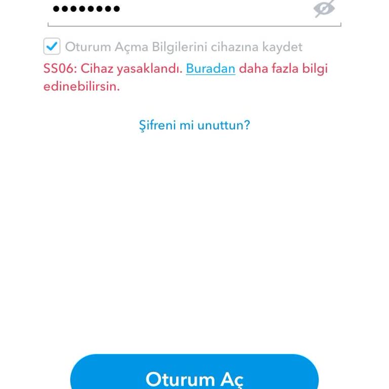 Snapchat Cihaz Yasağı Sorunu