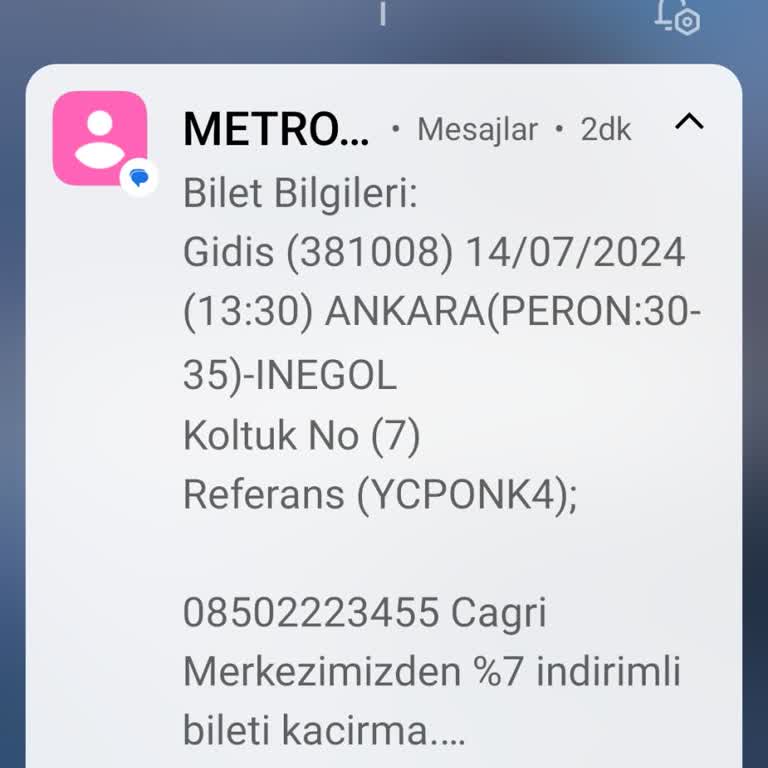 Metro Turizmle Sıkıntılı Seyahat