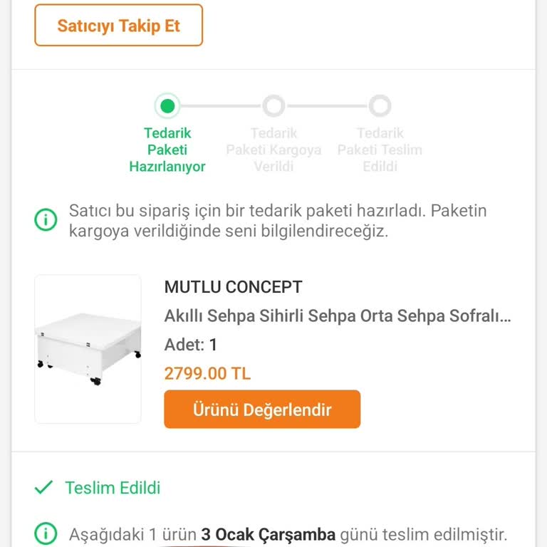 Trendyol Mutlu Konsept Tedarik Paketi Yollamıyor