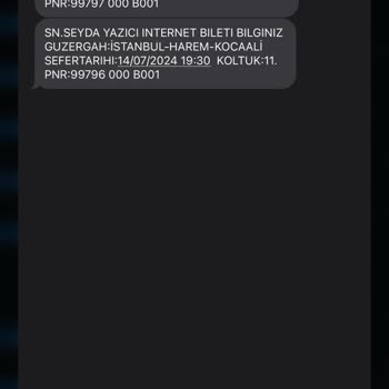 Sakarya İtimat Bileti Aldığımız Saat’de Değişiklik