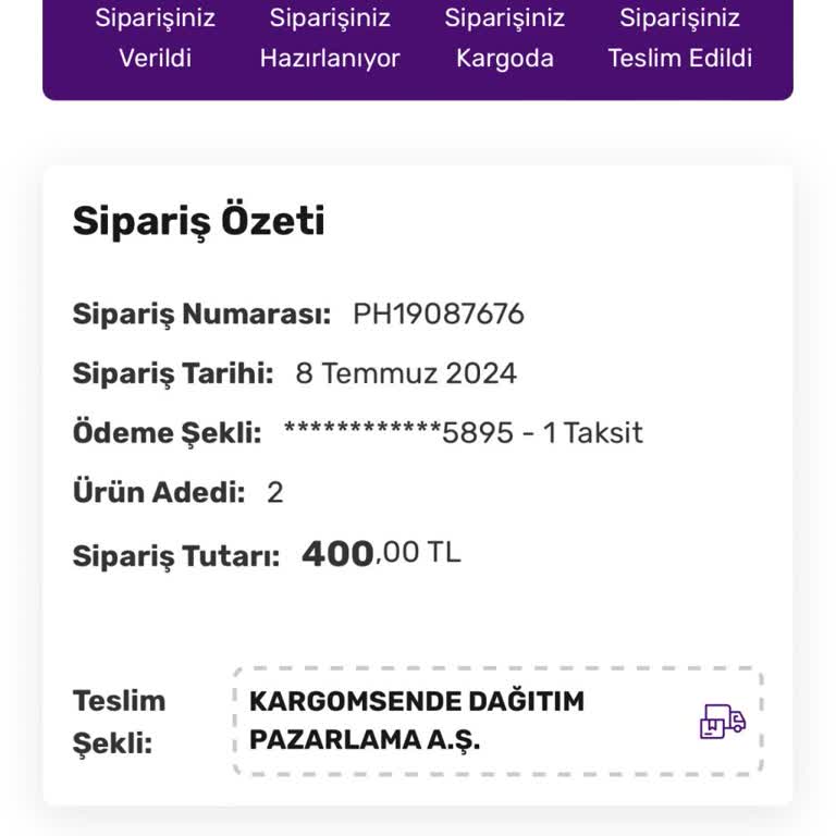 Gratis İnternetten Sipariş Verdiğim Ürün Hala Kargolanmadı!