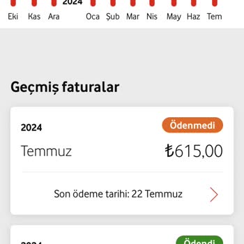 Vodafone Yüksek Tarife Ücreti Şikayeti