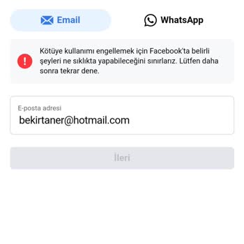 Facebook Hesabım Kilitlendi