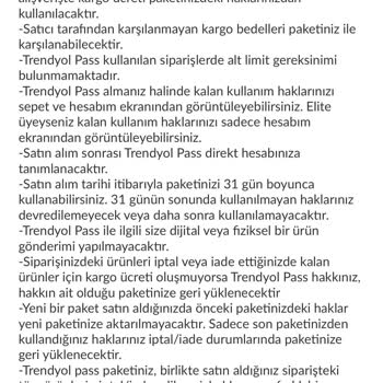 Trendyol Pass Haklarımı Kullandırmıyor