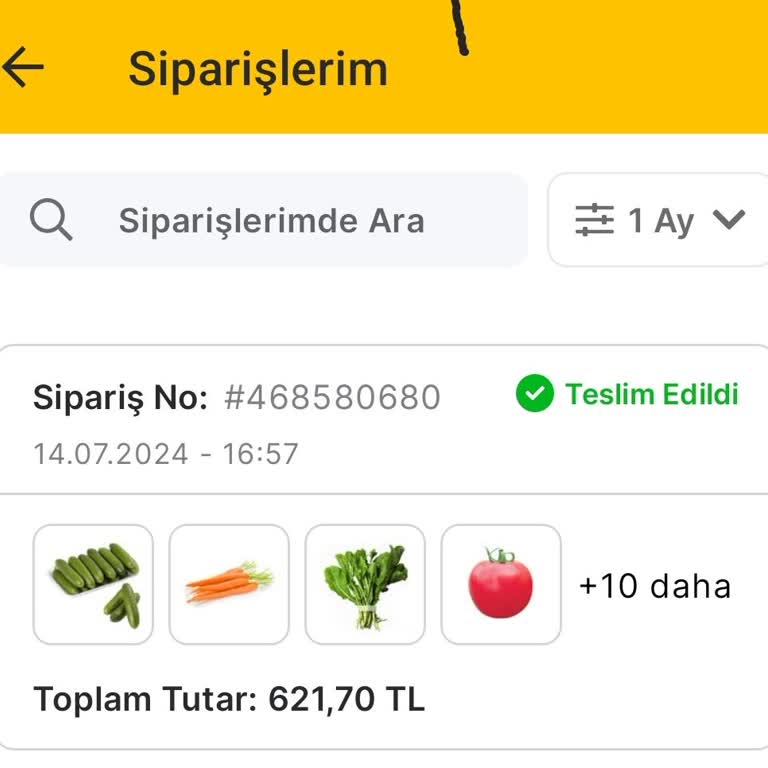 Migros Hemen Parasını Alıp Ürünü Getirmiyor