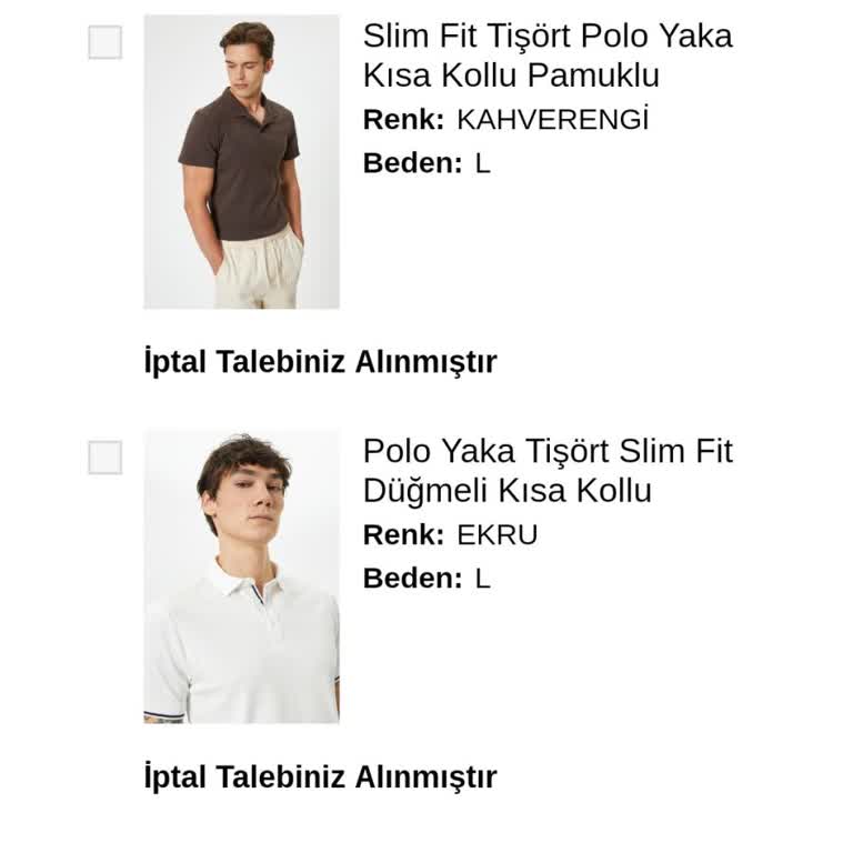 Koton Uygulama Üzerinde Sipariş İptalim Onaylanmadı