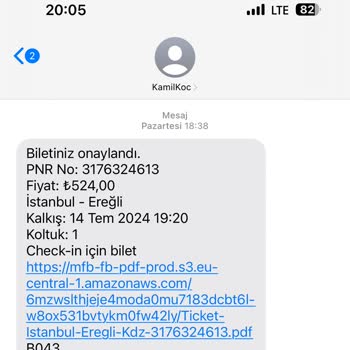 Kamil Koç Firmasına Ait Otobüsün Otogara Geç Gelmesi