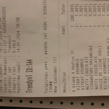 Krispy Kreme Krispy Eksik Ürün