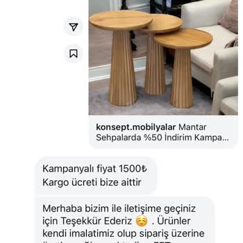 Konsept.mobilyalar (Instagram) Konsept Mobilyalar Sahte