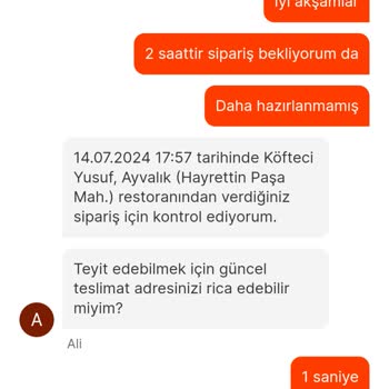 Köfteci Yusuf Teslim Edildi Göründüğünü Halde 4 Saattir Gelmeyen Sipariş.