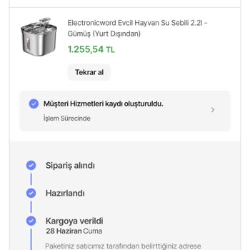 Hepsiburada'nın Siparişimi Göndermemesi