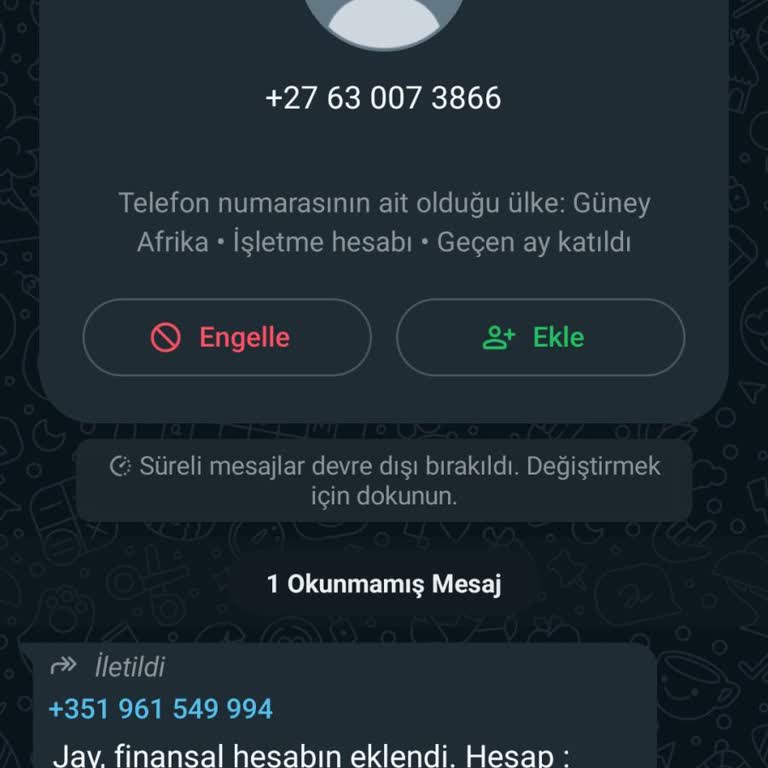 WhatsApp Numaram Herkesin Elinde. Bundan Rahatsızım.