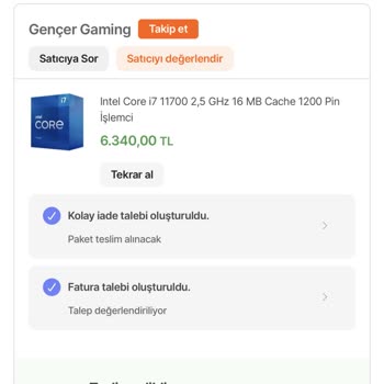 Gençer Gaming Sıfır Diye Aldığım Ürünü İkinci El Yolladılar