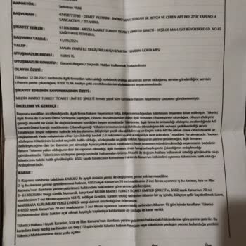 Media Markt Genel Müdürlüğü Ürünümü Teslim Etmiyor