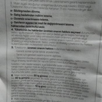 Arzum Blender Garanti Yalanı