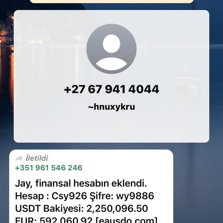 WhatsApp Bilinmeyen Numaradan Gelen Şüpheli Mesaj