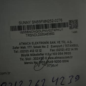 Sunny Marka Televizyon Ekran Gitti