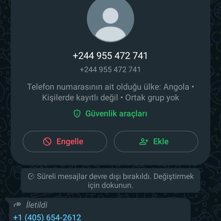 WhatsApp Hesap Güvenliği Ve Şikayet İşlemleri