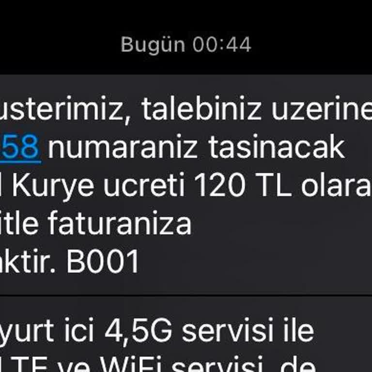 Türk Telekom 120 TL Kurye Ücreti Aldı