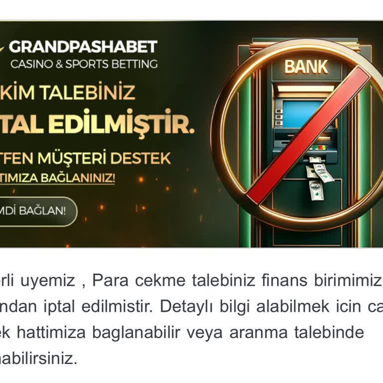 GrandPashaBet Kazancımı Vermedi