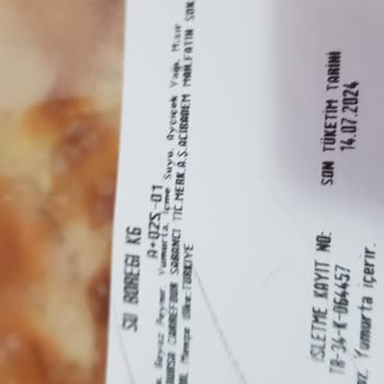 Tepe Nautilus Carrefour'dan Alınan Su Böreği 1 Gün İçinde Küflendi