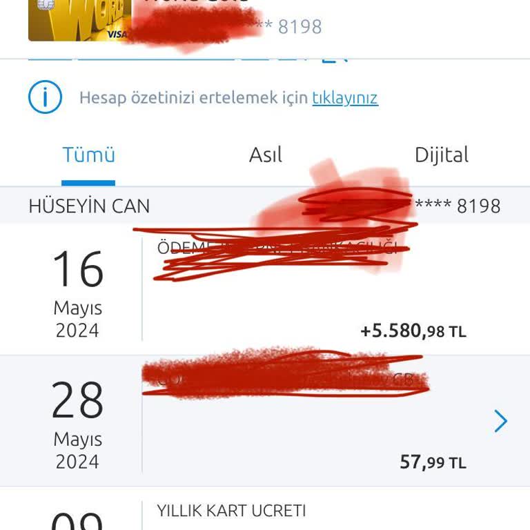Yapı Kredi Bankası Kredi Kartı 666 TL Yıllık Kart Ücreti Kesmiştir.