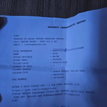 AJet (Anadolu Jet) Yanlış Yönlendirilen Valiz Ve İlgisiz Müşteri Hizmetleri