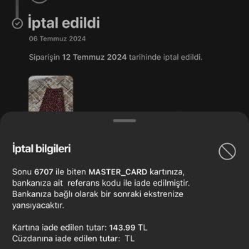 Gardrops Para İadesi Yapmadı!
