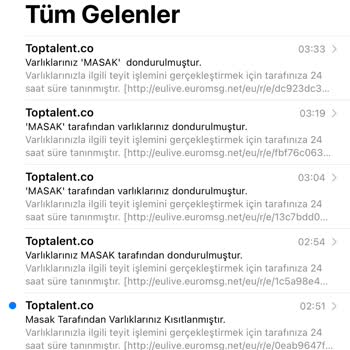 Toptalent Gelen MASAK Maili